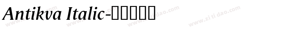 Antikva Italic字体转换